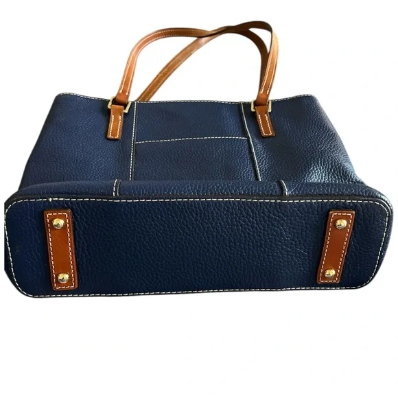 Dooney & Bourke Blue Pebbled Leather Tote - NWOT - Picture 4 of 10